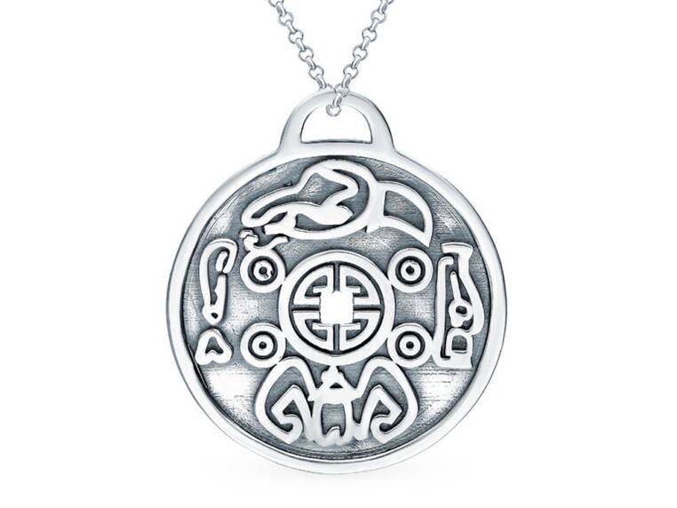 Silver pendant-amulet money wishes you good luck