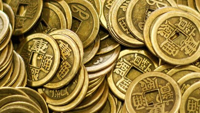 Chinese coin amulets for success
