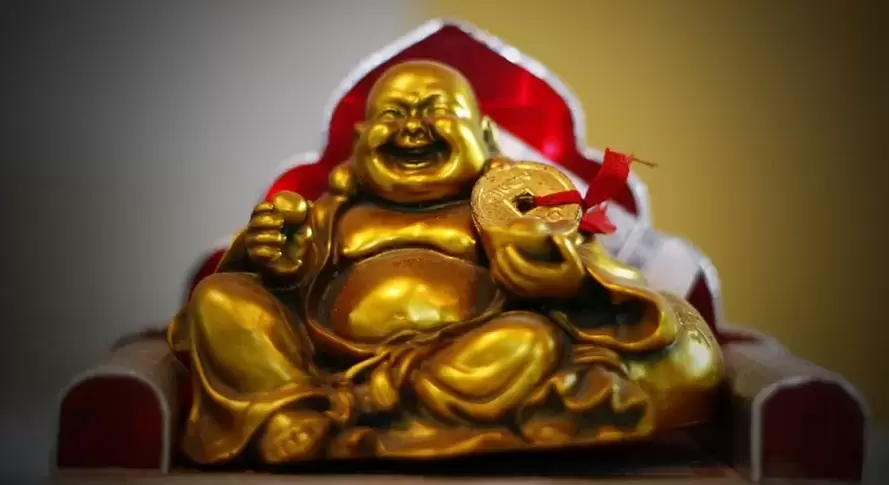 Good luck amulet - Laughing Buddha